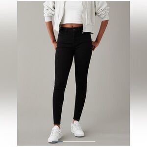 American Eagle The Dream Black Super High Rise Skinny Jeans